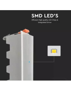 V-TAC 10W LED Линейно Осветление Бяло Бяла Светлина - 6412 - Цена | LEDs4economy 2