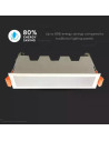 V-TAC 10W LED Линейно Осветление Бяло Равно Топло Бяла Светлина - 6401 - 3