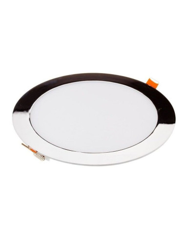 V-TAC 18W LED Панел Сатен Никел Кръг Бяла Светлина - 6348 | 