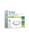 V-TAC 18W LED Панел Сатен Никел Кръг Бяла Светлина - 6348 - 5