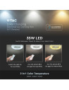 V-TAC 45W LED Тяло/Вентилатор Дистанционно 3в1 AC Мотор Сив Ринг - 217935 - 3