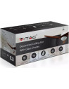 V-TAC 15W LED Тяло/Вентилатор Таван Дистанционно 3000-6500 3 Перки Кафяв 35W AC Мотор - 7920 - 15