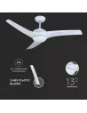 V-TAC 15W LED Тяло/Вентилатор Таван Дистанционно 3000-6500 3 Перки Бяло 35W AC Мотор - 7919 - 5