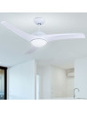 V-TAC 15W LED Тяло/Вентилатор Таван Дистанционно 3000-6500 3 Перки Бяло 35W AC Мотор - 7919 - 13