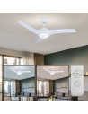 V-TAC 15W LED Тяло/Вентилатор Таван Дистанционно 3000-6500 3 Перки Бяло 35W AC Мотор - 7919 - 14