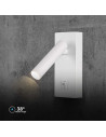 V-TAC 2W LED Стенен Аплик Хотел Квадрат 4000 Бяло Тяло - 10289 - 4