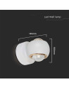 V-TAC 10W LED Стенна Лампа Бяло Тяло 3000 - 23008 - 3