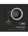 V-TAC LED Осветител 14W Хотел Аплик Черен 4000 - 14980 - 5