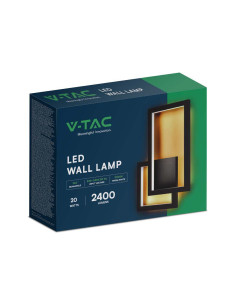 V-TAC 20W Стенна Лампа Черно Тяло 3000 IP54 - 6842 - Цена | LEDs4economy 2