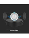 V-TAC 4.5W LED Единична Спот Лампа 4000К Черна - 218265 - 2