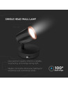 V-TAC 6W LED Единична Спот Лампа 4000К Черна - 218253 - 4