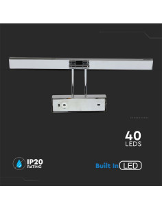 V-TAC 8W LED Лампа за Картина Подвижна Хром ф455 3000К - Цена | LEDs4economy 2