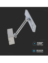 V-TAC 8W LED Лампа за Картина Подвижна Хром ф455 3000К - 7