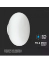 V-TAC 40W LED Стенна Лампа Бяла Димираща 3000 - 40061 - 2