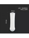 V-TAC 18W LED Стенна Лампа Димираща Бяла - 3974 - 4