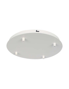 V-TAC Основа Стомана D300*H25mm 5 Отвора Бял Мат - 15352 - Цена | LEDs4economy