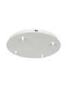 V-TAC Основа Стомана D300*H25mm 5 Отвора Бял Мат - 15352 - Цена | LEDs4economy
