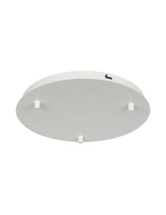 V-TAC Основа Стомана D300*H25mm 3 Отвора Бял Мат - 15350 - Цена | LEDs4economy