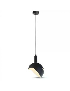 V-TAC Пендел Е14 Подвижна Шапка Алуминий Ф180 Черен - 3921 - Цена | LEDs4economy