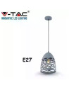 V-TAC Пендел Сив Мат Сив Кабел - 3822 - 9