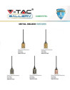 V-TAC Пендел Златно Алуминиев с Релеф - 3812 - 8