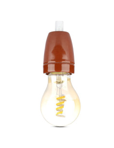 V-TAC Фасунга Порцелан E27 Кафяв - 3802 - Цена | LEDs4economy