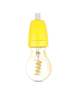 V-TAC Фасунга Порцелан E27 Жълт - 3801 - Цена | LEDs4economy