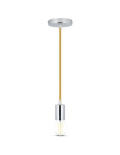 V-TAC Пендел Хромиран Купол Светло Бежов Кабел - 3794 - Цена | LEDs4economy 2