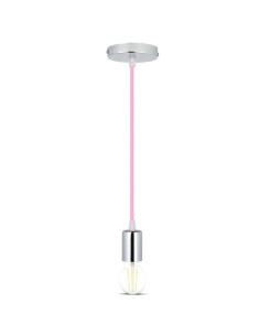 V-TAC Пендел Хромиран Купол Светло Розов Кабел - 3789 - Цена | LEDs4economy