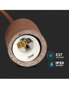 V-TAC Бетонен Пендел Светло Кафяв - 3749 - Цена | LEDs4economy