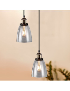 V-TAC Стъклен Пендел Винтидж Прозрачен Ф140 - 3735 - Цена | LEDs4economy 2