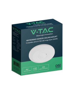V-TAC 1000W Микровълнов Сензор 360'D Бяло Тяло - 23163 - Цена | LEDs4economy 2