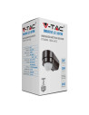 V-TAC Инфраред Датчик за Движение Ъглов Черен 240° - 6612 - 8