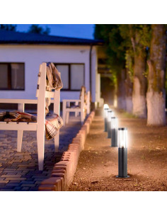 V-TAC Градинска Наземна Лампа E27 Черно Тяло IP44 - 10471 - Цена | LEDs4economy 2