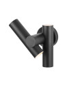 V-TAC 2x2.6W Стенен Спот Черен 4000К IP44 - 23049