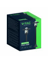 V-TAC E27 Наземна Лампа Черна Шапка Стъкло IP44 980mm - 10423 - 7