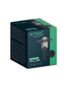 V-TAC E27 Стенен Аплик Черен Цилиндър Шапка Стъкло IP44 - 10422 - 3