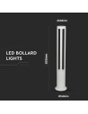 V-TAC 10W LED Наземна Лампа Бяло Тяло 80см 4000К - 128326 - 3