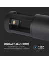 V-TAC 10W LED Наземна Лампа Черно Тяло 25см 3000К - 128322 - 8