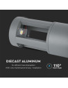 V-TAC 10W LED Наземна Лампа Сиво Тяло 25см 4000К - 128320 - 2