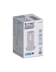 V-TAC 10W LED Наземна Лампа Бяло Тяло 25см 5000К - 128318 - Цена | LEDs4economy 2