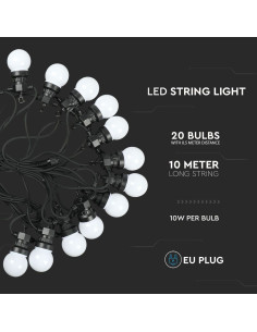 V-TAC 0.5W Поредица Крушки 10М 20 Крушки 24V 6000K - 217440 - Цена | LEDs4economy 2