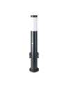 V-TAC Е27 Градинска Лампа 60cm PIR Сензор + 2 Контакта Неръждавейка Сив IP44 - 8976 - 3