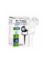 V-TAC 12W Градинска Лампа Тип Колче Бяло Тяло Зелено - 7549 - 7