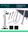 V-TAC Регулируема Опора H280-415мм за Соларни Панели - 11385 - 4