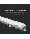 V-TAC LED Водозащитено тяло 150cm 22W 6400K - 6462 - 5