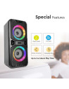 V-TAC 2x10W Презаредима Тон Колона USB TFSlot RGB 2x4 inch - 5