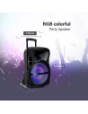 V-TAC 50W Колона С 1 Безжичен + 1 Жичен Микрофон RF Контрол 15inch - 8