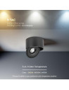 V-TAC 28W LED Луна Външен Монтаж 3 в 1 Черно Тяло - 23158 - 5