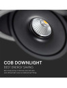 V-TAC 12W LED COB Луна 3 в 1 Черно Тяло - 10578 - 9